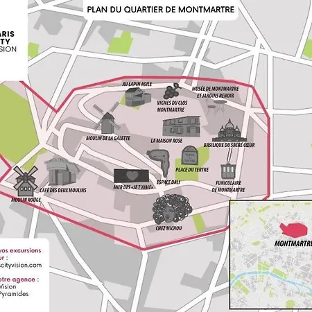 Studyo Cosy 400 Metre Sacre Ceour Παρίσι